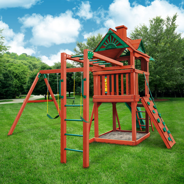 Gorilla Playsets Five Star II Cedar Swing Set & Reviews Wayfair